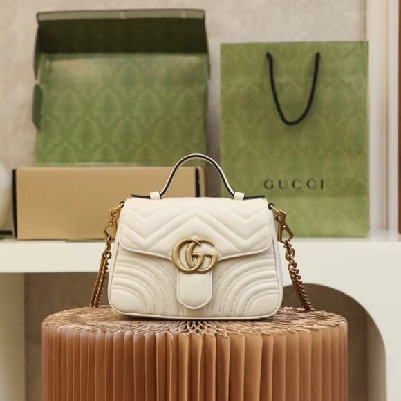 GUCCI Marmont Messenger Bag Shoulder Crossbody Handbag - Picture 1 of 9